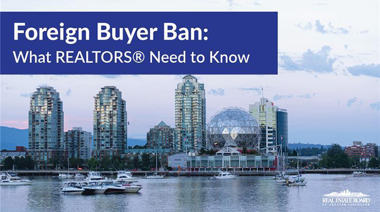 New exemptions to foreign buyer ban – learn more at our upcoming event